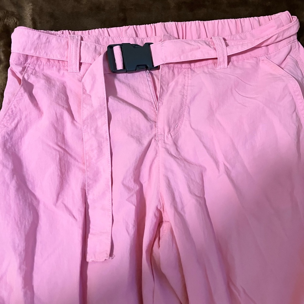 Pink cargo pants